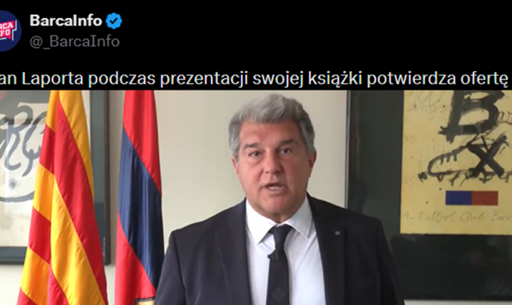 HIT! Joan Laporta przyznał, że ODRZUCŁ OFERTĘ 250 MLN EURO za piłkarza Barcelony!